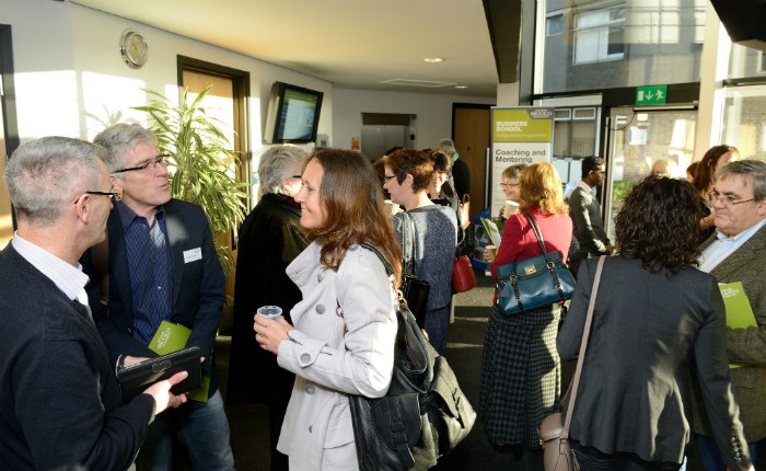 Conference attendees on networking